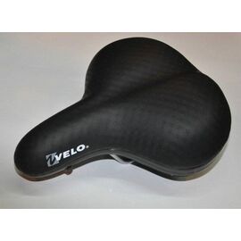 Седло велосипедное Velo VL-6165, комфорт, с интегрированным бардачком, черный, VELO VL-6165, изображение  - НаВелосипеде.рф