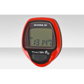 Велокомпьютер Stels Thita-3, 10 функций, красный, ST (060037), изображение  - НаВелосипеде.рф