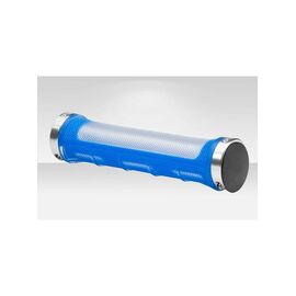 Грипсы велосипедные Velo VLG-975AD2-L2 (H), 135 мм, прозрачно-синие, ST (150177), изображение  - НаВелосипеде.рф