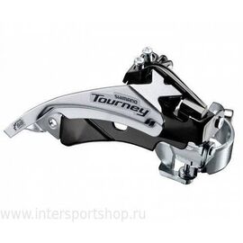 Переключатель скоростей велосипедный Shimano Tourney FD-TY510, 28,6 мм, передний, универсальная тяга, ST (370153), изображение  - НаВелосипеде.рф
