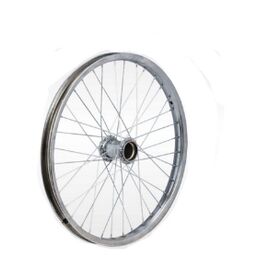 Обод велосипедный TRIX, задний, одинарный, 20", хромированная сталь, втулка: сталь, 1 скорость, гайка, серый, YKG-8 , изображение  - НаВелосипеде.рф