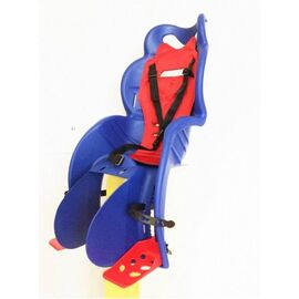 Детское велокресло Vinca Sport, на багажник, синее с красной накладкой, до 22 кг, Италия HTP 155 Sanbas , изображение  - НаВелосипеде.рф