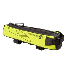 Велосумка M-WAVE, на раму, 7х8,5х29 см, влагозащита, с амортизирующей подкладкой, неоново-желтая, 5-122640, изображение  - НаВелосипеде.рф