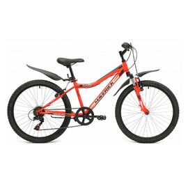 Подростковый велосипед MAVERICK D42 V-Brake 24" , Вариант УТ-00177057: Размер: one size (Рост: 135-155 см), Цвет: матовый красный, изображение  - НаВелосипеде.рф