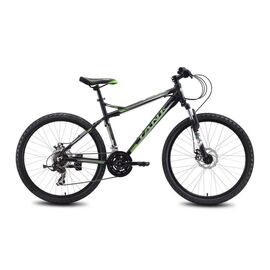 Горный велосипед TANK X31 Disk 26" 2015, Вариант УТ-00177073: Рама: 17.5" (Рост: 160-175 см), Цвет: матово-черный/зеленый, изображение  - НаВелосипеде.рф