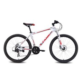 Горный велосипед TANK X25 Disk 26" 2015, Вариант УТ-00177070: Рама: 19" (Рост: 172-180 см), Цвет: белый/красный, изображение  - НаВелосипеде.рф