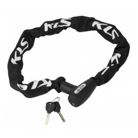 Велосипедный замок KELLYS CHAINLOCK 10, цепь, на ключ, тканевая-оболочка, 10 х 1000 мм., NKE19777, изображение  - НаВелосипеде.рф