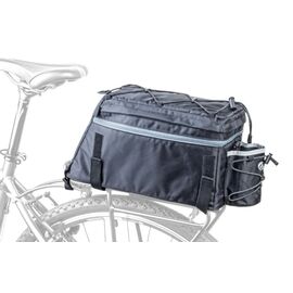 Велосумка AUTHOR A-N472 X9, на багажник, раскладная, с плечевым ремнем, V=9+5 л, 550 гр, черная, 8-15000058 , изображение  - НаВелосипеде.рф