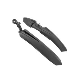 Крылья велосипедные TRIX, комплект, 24-26", пластик, полуфэт, черные,  XGNB-063, изображение  - НаВелосипеде.рф