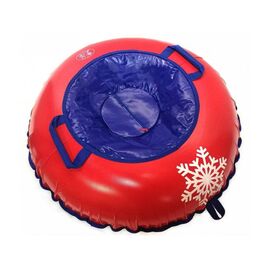 Санки - ватрушка, диаметр 100см, низ ПВХ, верх ПВХ, "Снежинка", камера - Россия, изображение  - НаВелосипеде.рф