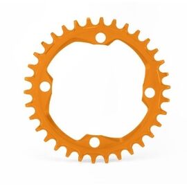 Звезда велосипедная Garbaruk, передняя, 104 BCD Round 34T Orange, 5907441517041, изображение  - НаВелосипеде.рф