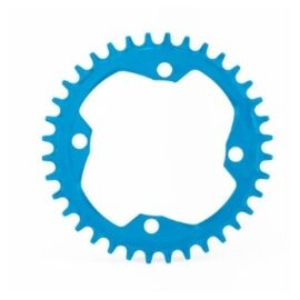 Звезда велосипедная Garbaruk, передняя, 104 BCD Round 36T Blue, 5907441517096, изображение  - НаВелосипеде.рф