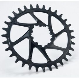 Звезда велосипедная Garbaruk, передняя, SRAM GXP MTB Oval 32T ,Black, 4820032221213, изображение  - НаВелосипеде.рф