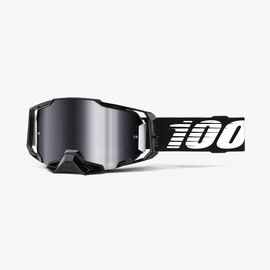 Маска велосипедная 100% Armega, Black / Silver Flash Mirror Lens, 50710-001-02, изображение  - НаВелосипеде.рф