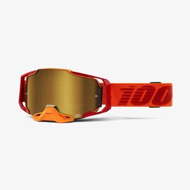 Маска велосипедная 100% Armega, Litkit / True Gold Mirror Lens, 50710-354-02, изображение  - НаВелосипеде.рф