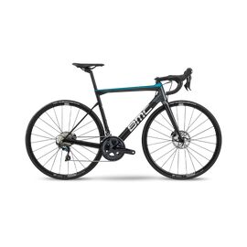 Шоссейный велосипед BMC Teammachine SLR02 DISC THREE Ultegra, 28", 2020, Вариант УТ-00181502: Рама: 54 (Рост: 172-180 см), Цвет: Carbon/Aqua, изображение  - НаВелосипеде.рф