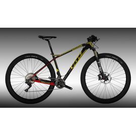 Горный велосипед MTB Wilier 101X XTR 2x12 FOX 32 SC Crossmax Pro, 29", 2019, Вариант УТ-00180473: Рама: L (Рост: 177-182 см), Цвет: желтый/красный, изображение  - НаВелосипеде.рф