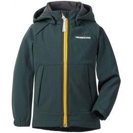 Куртка детская Didriksons POGGIN KIDS SOFTSHELL JKT, северное море, 502632, Вариант УТ-00174902: Размер: 100, изображение  - НаВелосипеде.рф