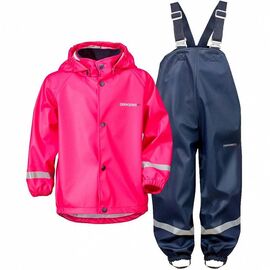 Костюм детский Didriksons SLASKEMAN KIDS SET, фуксия, 502931, Вариант УТ-00176152: Размер: 100, изображение  - НаВелосипеде.рф