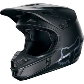 Велошлем Fox V1 Race Helmet, Black Matt, 2016, 03932-255-L, Вариант УТ-00069814: Размер: L (59-60 см), изображение  - НаВелосипеде.рф