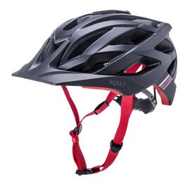 Шлем велосипедный KALI LUNATI ENDURO/MTB, CF, 25 отверстий, с креплением для камеры, MatBlk/Red, 02-21120137, Вариант УТ-00183783: Размер: S/M 54-58см, изображение  - НаВелосипеде.рф