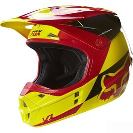 Велошлем Fox V1 Mako Helmet, Yellow, 16003-005, Вариант УТ-00080421: Размер: XL (61-62cm), изображение  - НаВелосипеде.рф