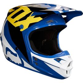 Велошлем Fox V1 Race Helmet, Blue, 19532-002, Вариант УТ-00069826: Размер: L (59-60 см), изображение  - НаВелосипеде.рф