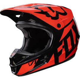 Велошлем Fox MX V1 Race Helmet, Orange, 2018, 17344-009, Вариант УТ-00069842: Размер:  XL (61-62 см), изображение  - НаВелосипеде.рф