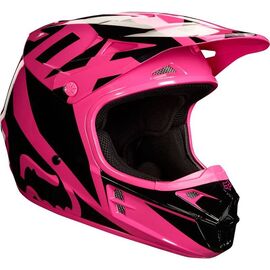 Велошлем Fox V1 Race Helmet, Pink, 19532-170, Вариант УТ-00069846: Размер: S (55-56 см)), изображение  - НаВелосипеде.рф