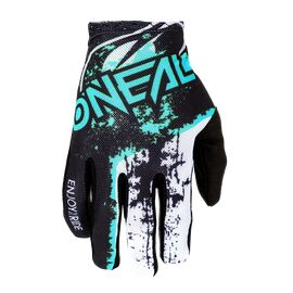 Велоперчатки O´Neal Matrix IMPACT, black/teal, 0391-510, Вариант УТ-00183220: Размер: L/9, изображение  - НаВелосипеде.рф
