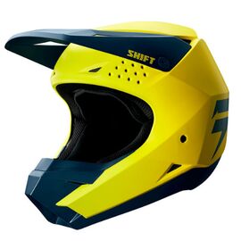 Велошлем Shift White Helmet, Yellow/Navy, 19336-079, Вариант УТ-00109856: Размер: L , изображение  - НаВелосипеде.рф