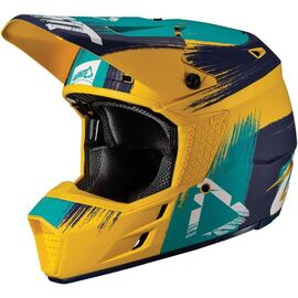 Велошлем Leatt GPX 3.5 Helmet, Gold/Teal, 1019102184, Вариант УТ-00127480: Размер: L 59-60cm , изображение  - НаВелосипеде.рф