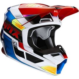 Велошлем подростковый Fox V1 Yorr Youth Helmet, Blue/Red, 2020, 25481-149, Вариант УТ-00168352: Размер: YL 51-52cm , изображение  - НаВелосипеде.рф