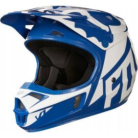 Велошлем подростковый Fox V1 Race Youth Helmet, Blue, 19542-002, Вариант УТ-00069997: Размер: L, изображение  - НаВелосипеде.рф