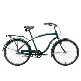 Городской велосипед Welt King Al 3 26" 2018, Вариант УТ-00059743: Рама: one size, Рост: 167-178, Цвет: темно-зеленый , изображение  - НаВелосипеде.рф