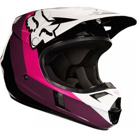Велошлем подростковый Fox V1 Halyn Youth Helmet, Black/Pink, 19546-285, Вариант УТ-00069981: Размер: L , изображение  - НаВелосипеде.рф