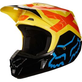 Велошлем Fox V2 Preme Helmet, Black/Yellow, 2018, 19528-019, Вариант УТ-00069902: Размер: L , изображение  - НаВелосипеде.рф