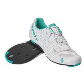 Велотуфли женские Road Comp Boa Lady gloss, white/turquoise blue, 2020, 251824-6223, Вариант УТ-00174002: Размер: 37, изображение  - НаВелосипеде.рф