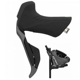 Тормоз велосипедный SHIMANO GRX ST-RX815/BR-RX810, левый, на 2 скорости. под дисковый тормоз, IRX815DLF6SC100, изображение  - НаВелосипеде.рф