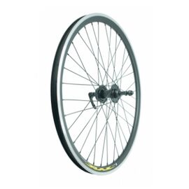 Колесо велосипедное TBS, 26", заднее, обод двойной, втулка сталь, под диск 6 отверстий, с эксцентриком, ZVO20607, изображение  - НаВелосипеде.рф