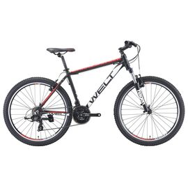 Горный велосипед Welt Ridge 1.0 V 26" 2019 , Вариант УТ-00172287: Рама: L (Рост: 180-190 см), Цвет: матовый черно-бело-красный , изображение  - НаВелосипеде.рф