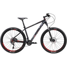 Горный велосипед Welt Rubicon 4.0 27,5" 2019, Вариант УТ-00152088: Рама: M (Рост: 170-180 см), Цвет: матовый серо-красный , изображение  - НаВелосипеде.рф