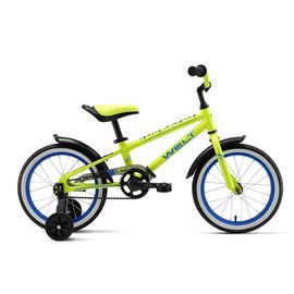 Детский велосипед Welt Dingo 16" 2019, Вариант УТ-00161073: Возраст: 4-6 лет (рост до 125 см), Цвет: желто-сине -черный, изображение  - НаВелосипеде.рф