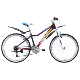 Подростковый велосипед Welt Edelweiss Teen 26" 2018, Вариант УТ-00059738: Возраст: 9-15 лет (рост 135-150 см), Цвет: матовый фиолетово-голубой , изображение  - НаВелосипеде.рф