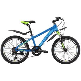 Детский велосипед Welt Peak 20" 2019, Вариант УТ-00152062: Возраст: 6-9 лет (рост до 135 см), Цвет: матовый сине-зеленый , изображение  - НаВелосипеде.рф
