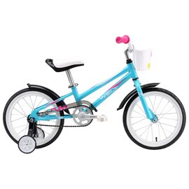 Детский велосипед Welt Pony 16" 2019, Вариант УТ-00161088: Возраст: 4-6 лет (рост до 125 см), Цвет: сине-розово-белый , изображение  - НаВелосипеде.рф