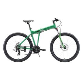 Складной велосипед Stark Cobra 27.2 D, 27,5, 2020, Вариант УТ-00186834: Рама: 18" (Рост: 167-178см), Цвет: зеленый/черный, изображение  - НаВелосипеде.рф