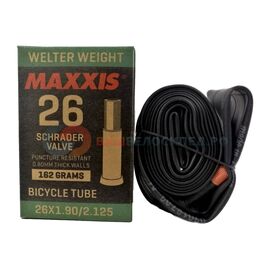 Велокамера Schrader Maxxis Welter, 26x1.9/2.125, Weight 0.9mm, черный, автониппель, IB63803200 , изображение  - НаВелосипеде.рф