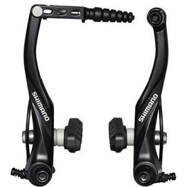 Тормоза SHIMANO ALIVIO V-брейк, 107мм, универсальные, алюминий, черные,  ABRT4000RX43SL, 2-8100, изображение  - НаВелосипеде.рф
