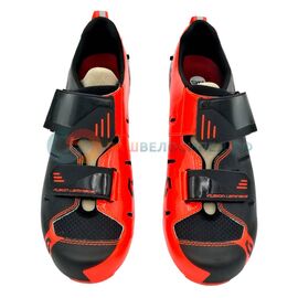 Велотуфли SCOTT Road Tri Pro, black/neon red gloss, 2019, 251821-5130, Вариант УТ-00142649: Размер: 38, изображение  - НаВелосипеде.рф